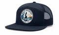 Richardson 7-Panel Trucker Hat - Navy on Navy