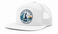 Richardson 7-Panel Trucker Hat - White on White